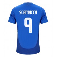 Italien Gianluca Scamacca #9 Hemmatröja EM 2024 Kortärmad